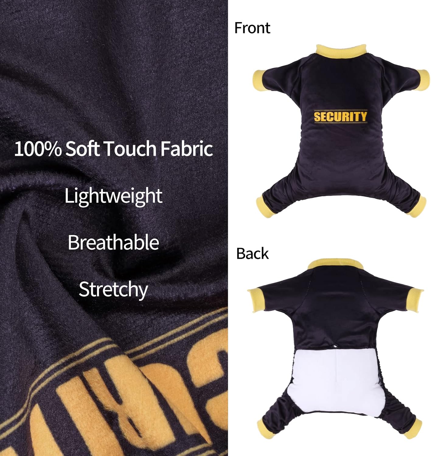 CuteBone Dog Halloween Pajamas Puppy Onesies Small Dogs Soft Pjs Coat Cat Apparel Comfy Pet Christmas Clothes Outfit Doggie Bodysuit P264S