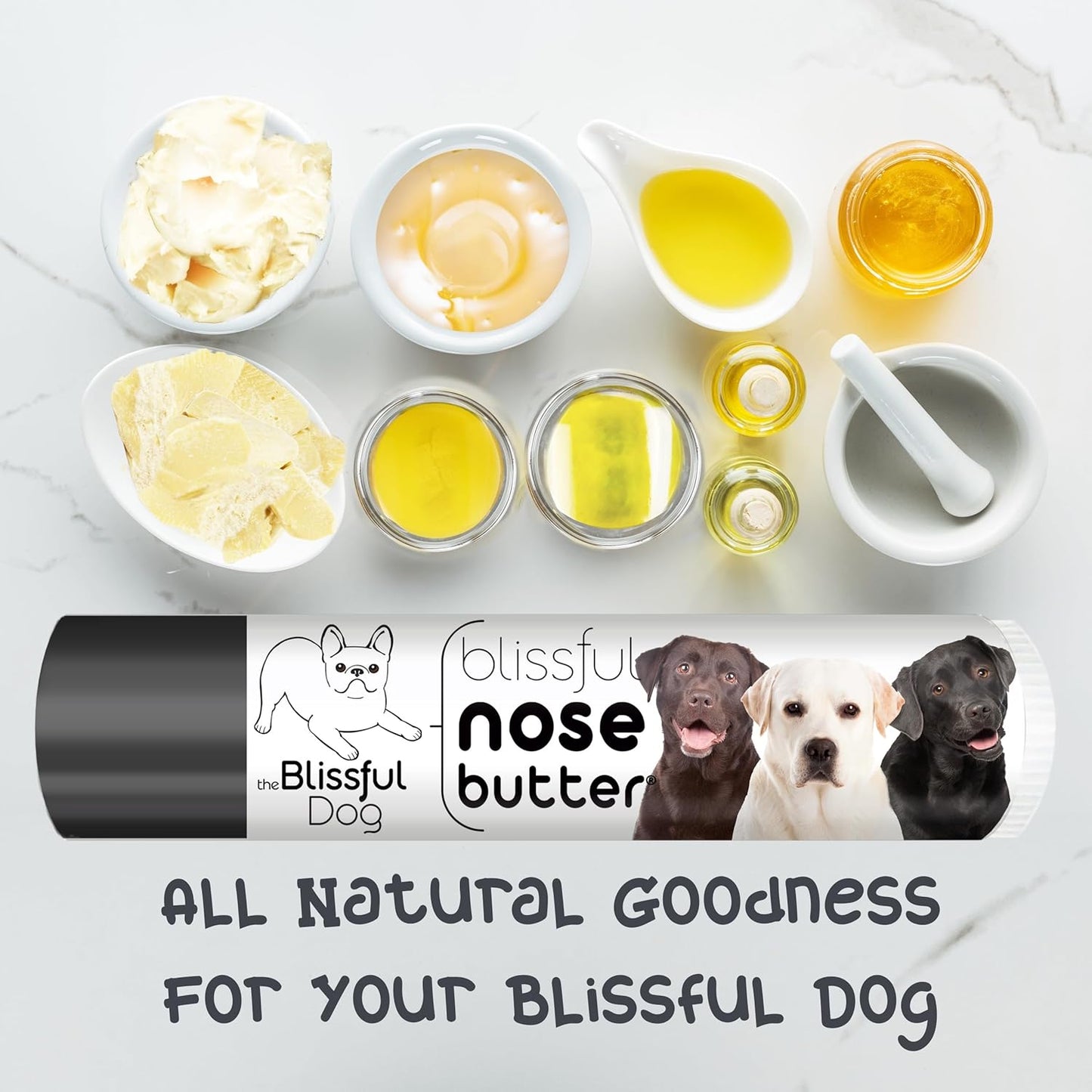 The Blissful Dog Labrador Retriever Unscented Nose Butter, 0.15-Ounce