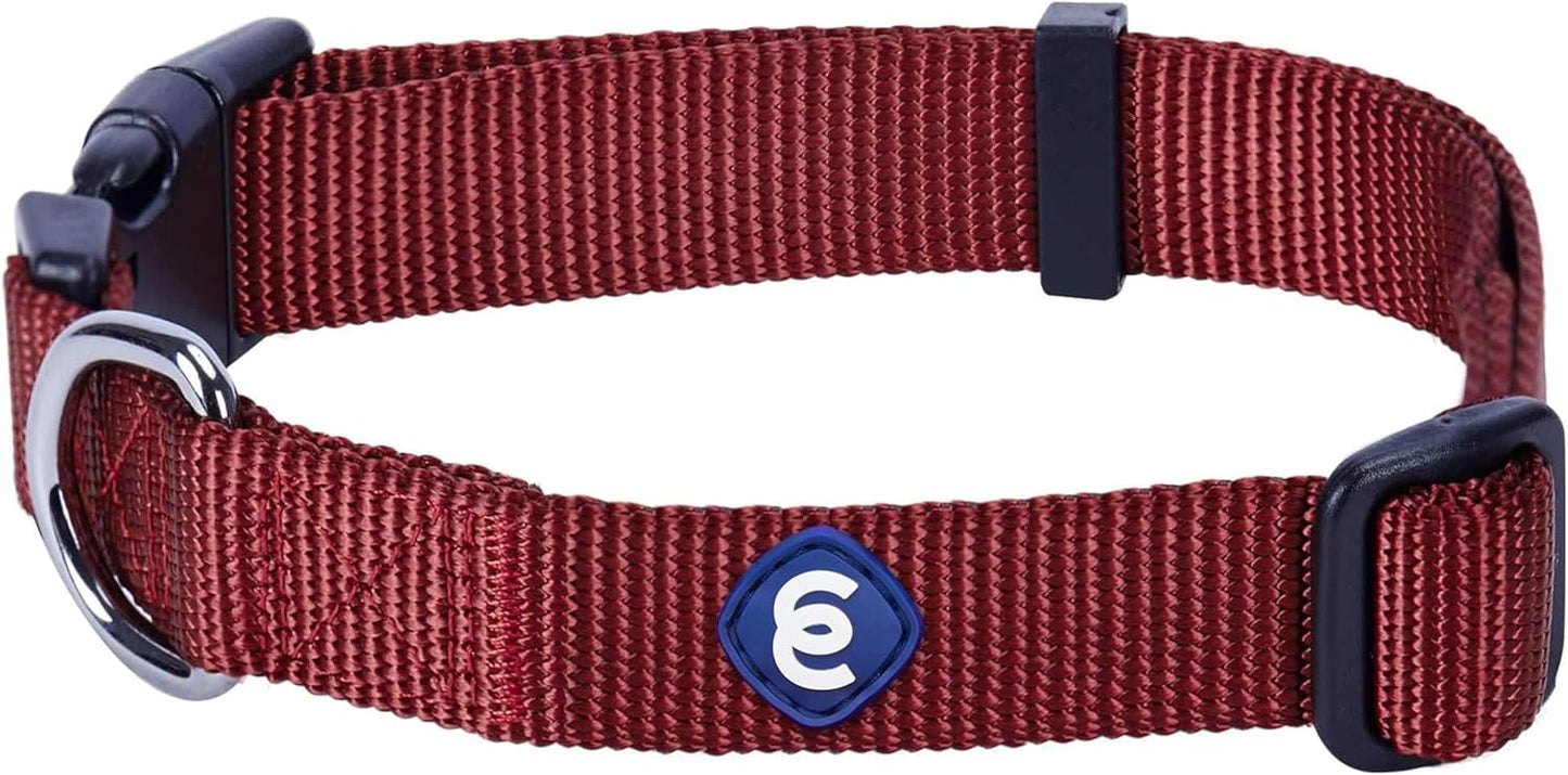 Blueberry Pet X-Small Dog Collar | Girl Dog Collars | Female Dog Collar XS | Quick Release Dog Collar | Fired Brick Nylon Dog Collar for Girl, Collar for Small Dogs