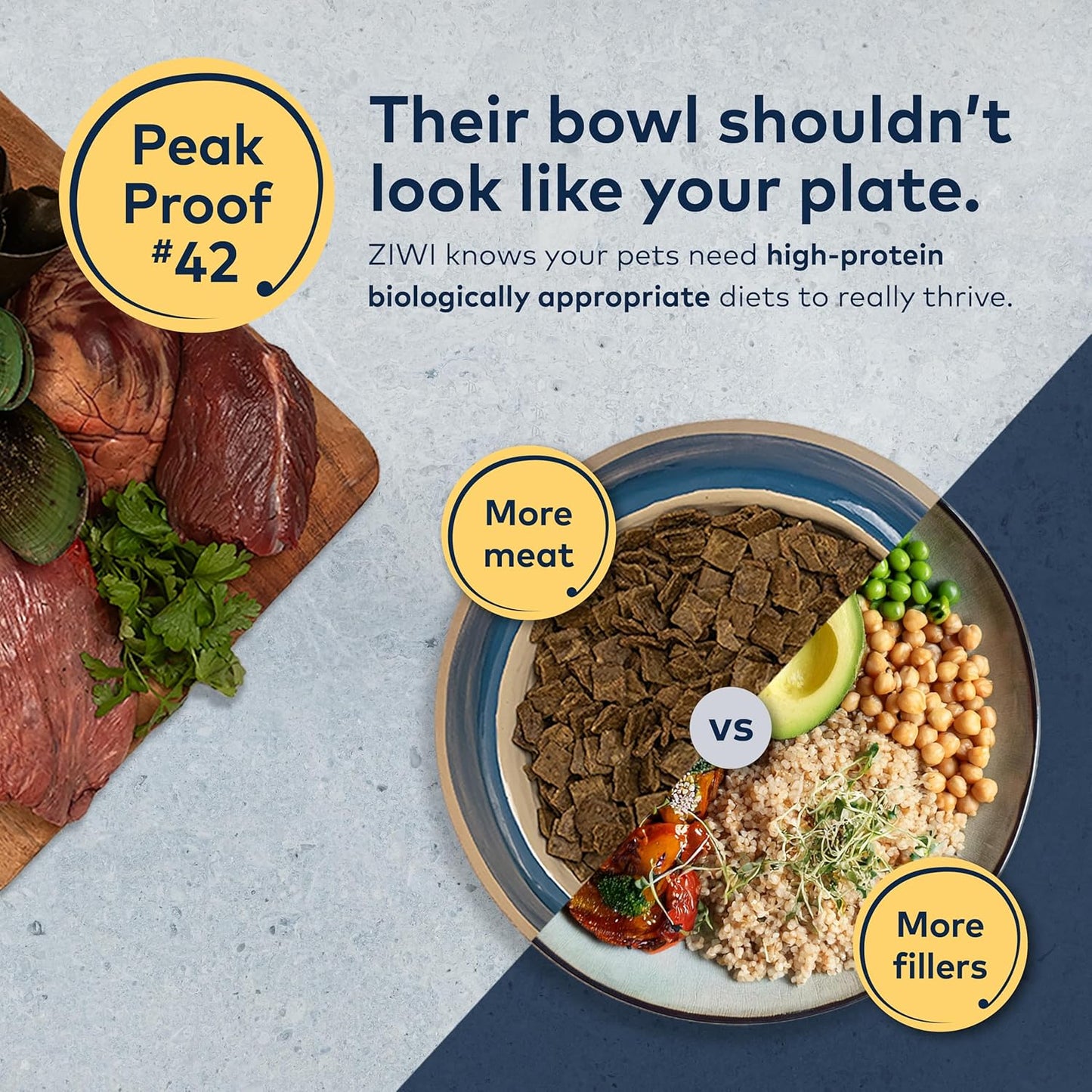 ZIWI Peak Air-Dried Dog Food – Tripe & Lamb - All Natural, High Protein, Grain Free, Limited Ingredient w/ Superfoods (16oz)