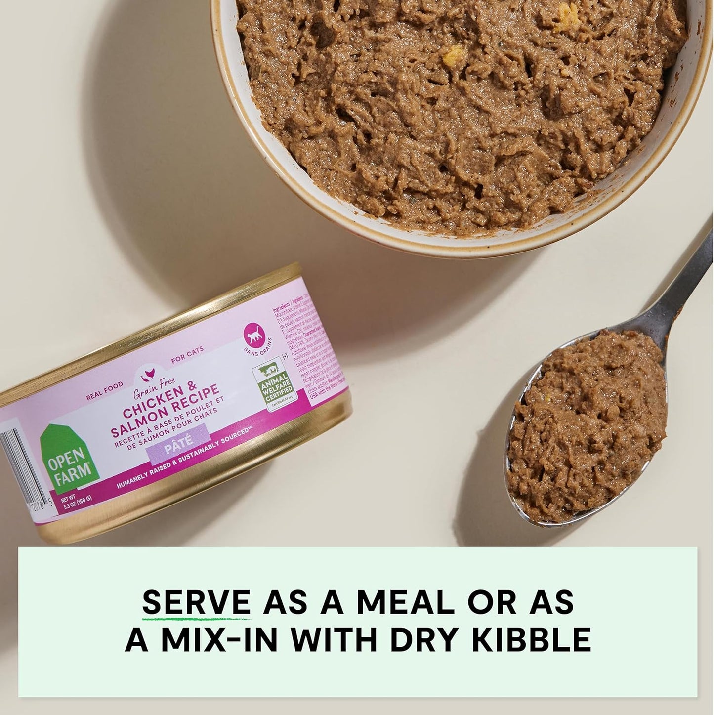 Open Farm Canned Cat Food Variety Pack, Paté for Complete & Balanced Nutrition, Grain-Free and Legume-Free Wet Cat Food, 2.8oz Cans (Case of 12)