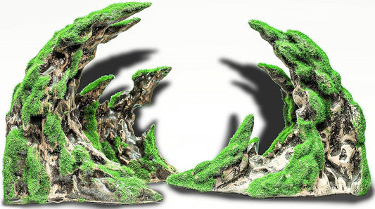 Novelsite Fish Tank Accessories, Aquarium Decorations, Scenery, Rock Ornaments - Create Aquatic Beauty with Premium Aquarium Decorations,14.4" W x 7.1" H x 3.4" D