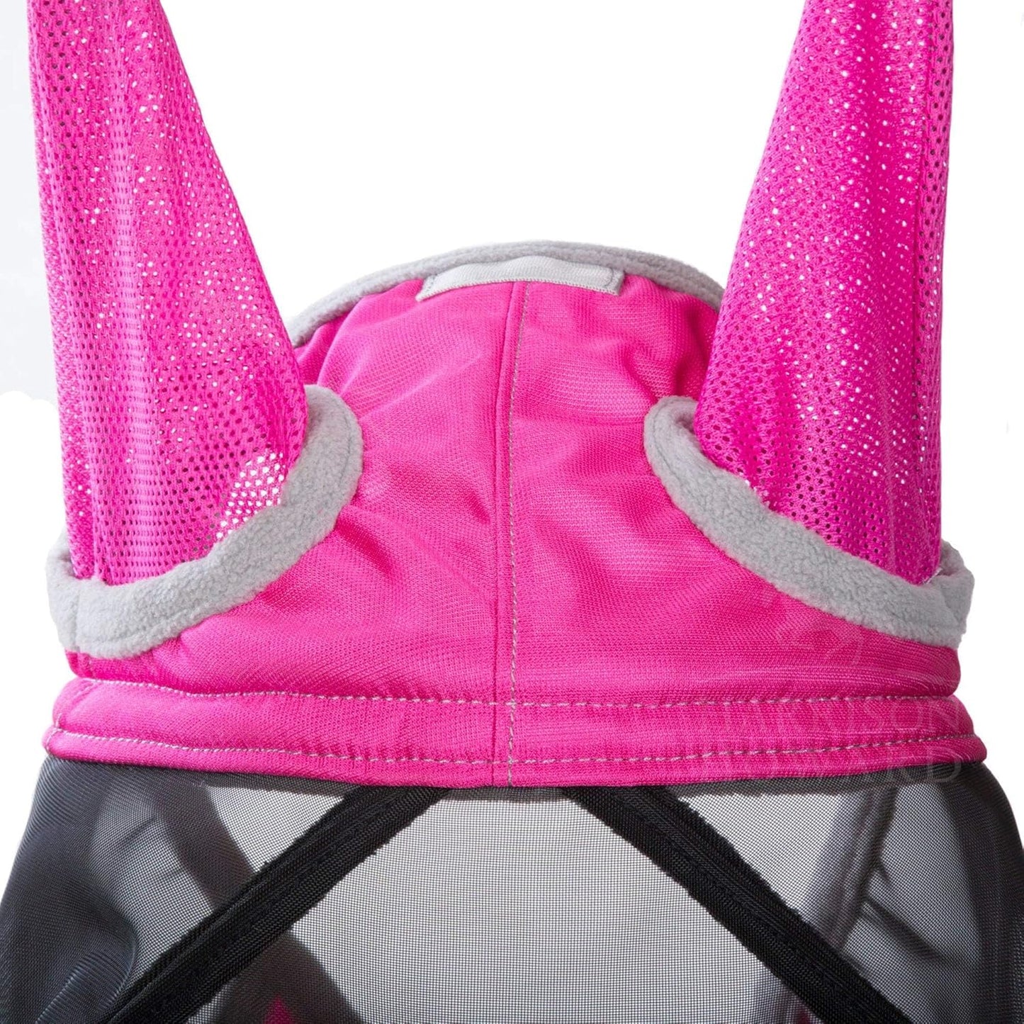 Harrison Howard CareMaster Pro Luminous Horse Fly Mask Standard with Ears UV Protection for Horse Flamingo XL Extra Full