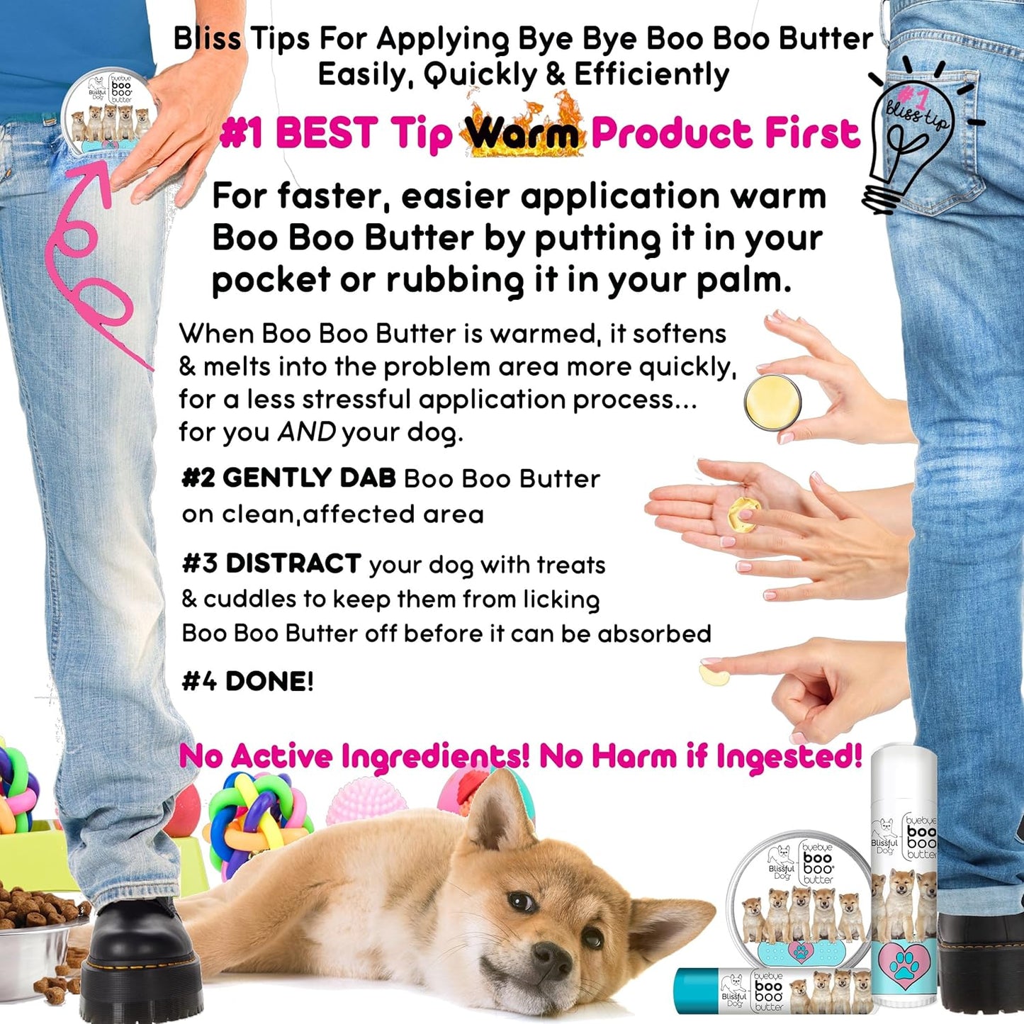 The Blissful Dog 2 oz TIN Shiba Inu Booboo Butter