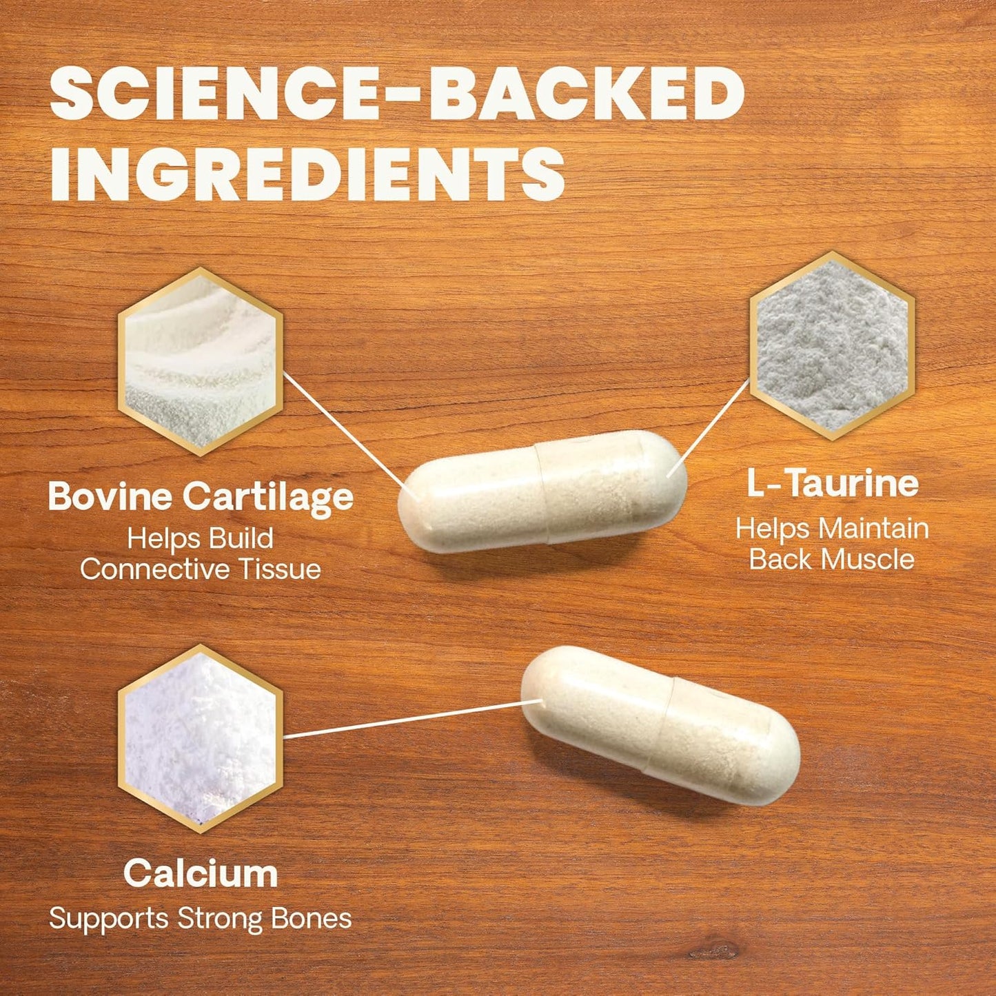 VetriScience Healthy Spine & Disc Easy-Open Capsules, Back & Spinal Support Chondroitin & Taurine Supplement for Dogs, Perfect for Dachshunds, Corgis, Frenchies & More, 180 Count