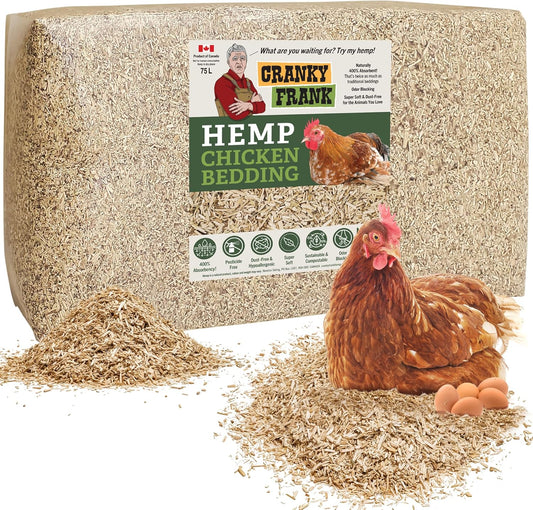 Chicken Bedding 115 Usable Liters, 30 LB - All Natural, Dust-Free, Odor-Controlled Coop Bedding for Chickens and Pets - Super Absorbent, Low Waste & Eco-Friendly