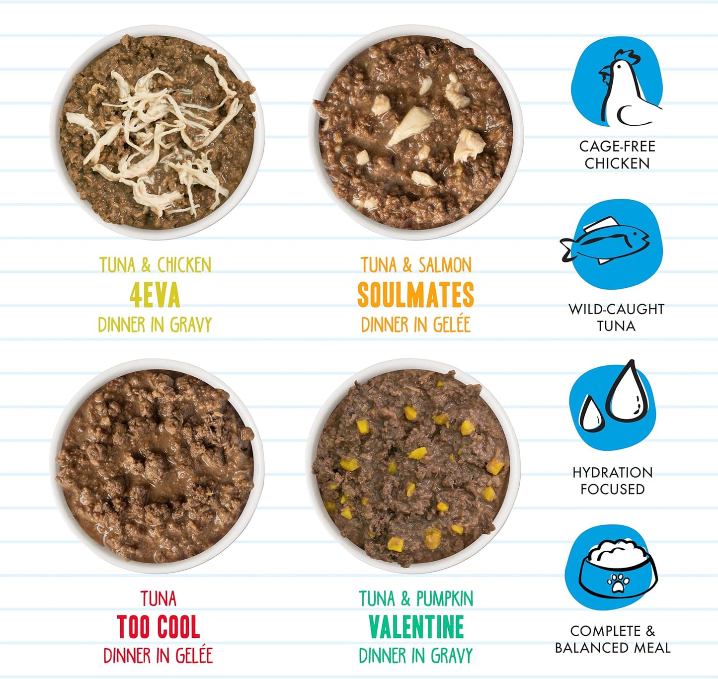 Weruva BFF Minced Natural Wet Cat Food, Batch O Besties Variety Pack, 5.5oz Can, Pack of 8