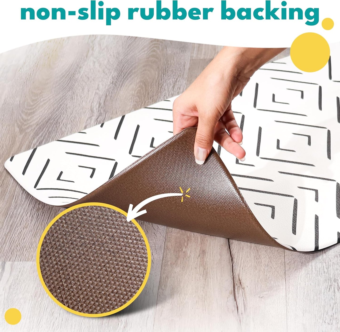 NALALAS Large Dog Mat for Food and Water, Cat Feeding Mat | Large Waterproof Dog Bowl Mat | Non-Slip Pet Food Mat for Floors | Pet Mats for Food and Water | Easy to Clean