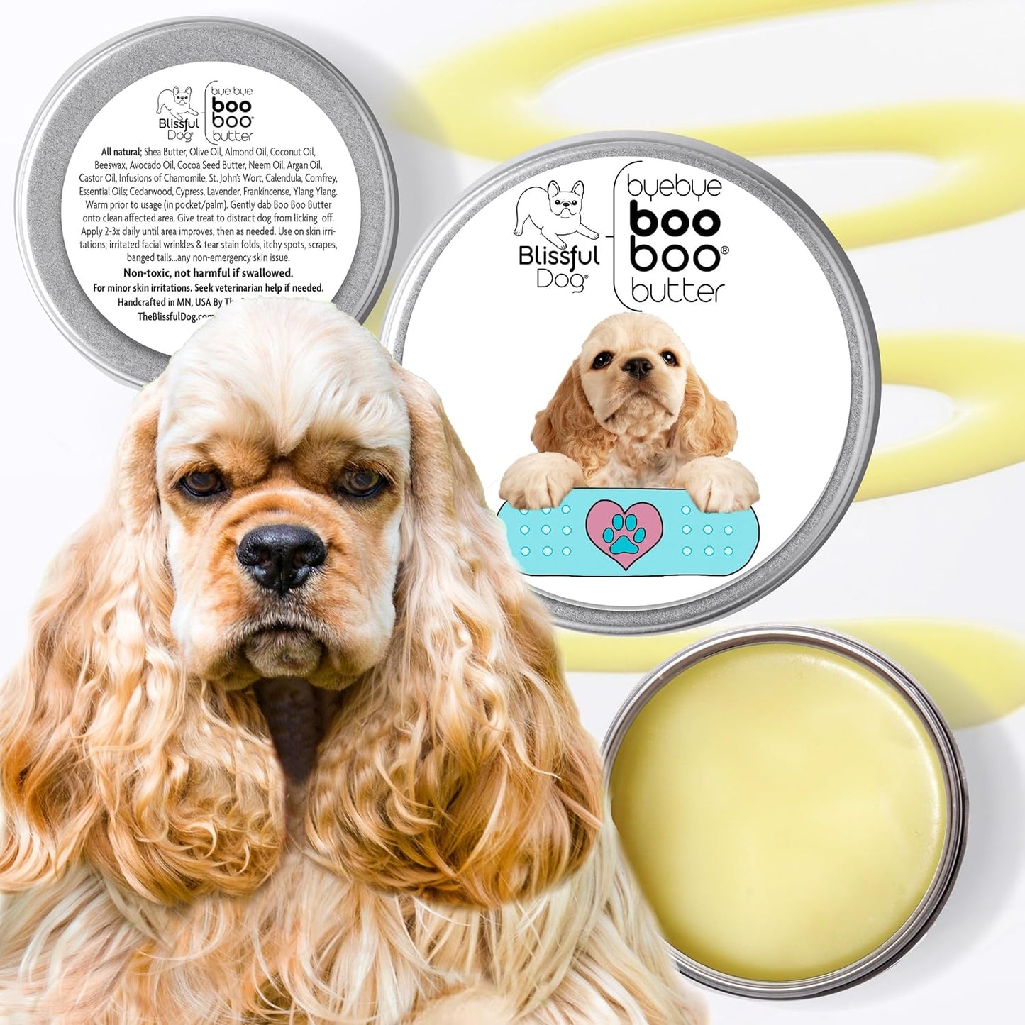 The Blissful Dog 2 oz TIN Cocker Spaniel Booboo Butter