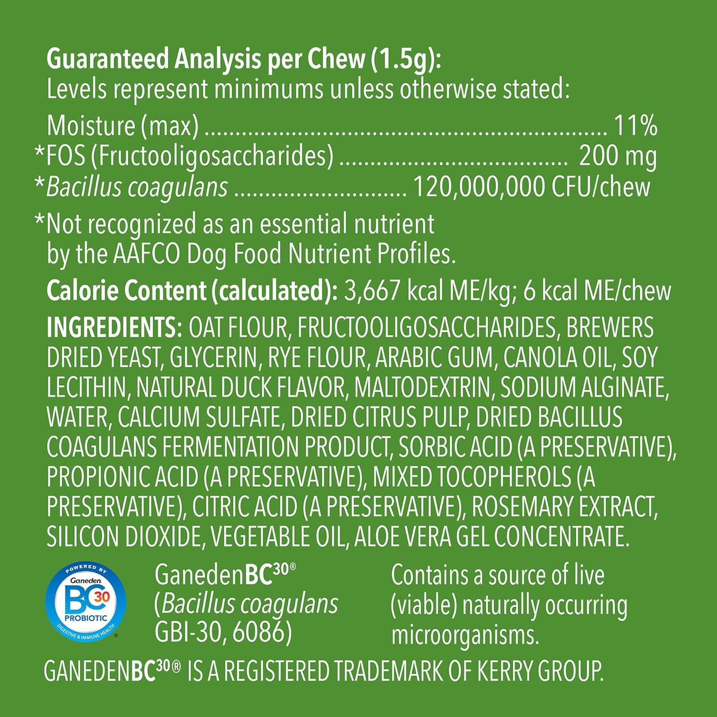 Amazon Brand - Wag Probiotic Supplement Daily Chews for Dogs, Supports Digestion and Gut Health, Natural Duck Flavor, 90 count