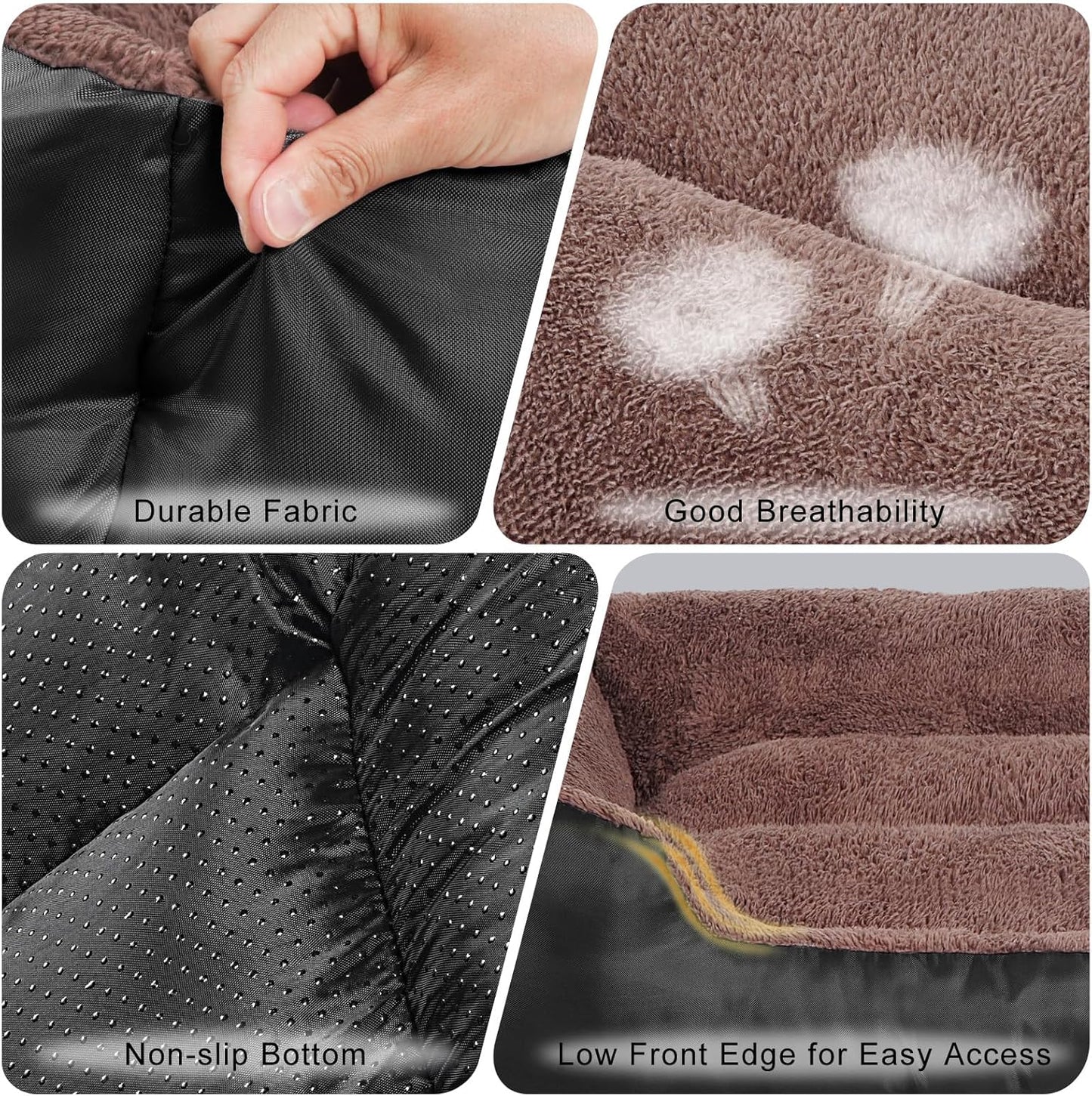 Dog Bed for Large Dogs, Large Dog Bed, Warming Soft Pet Bed, Durable Pet Bed with Anti-Slip Bottom