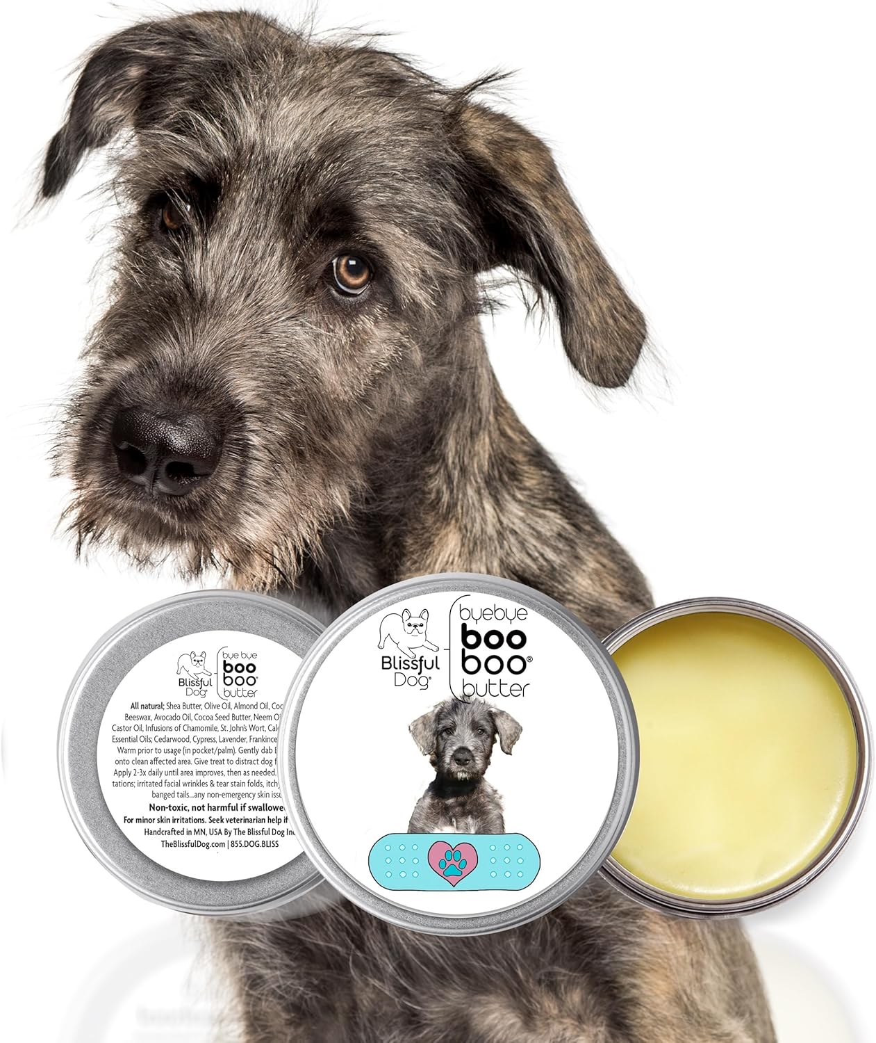 The Blissful Dog Irish Wolfhound Boo Boo Butter, 16 Ounce
